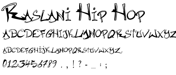 Raslani Hip Hop font
